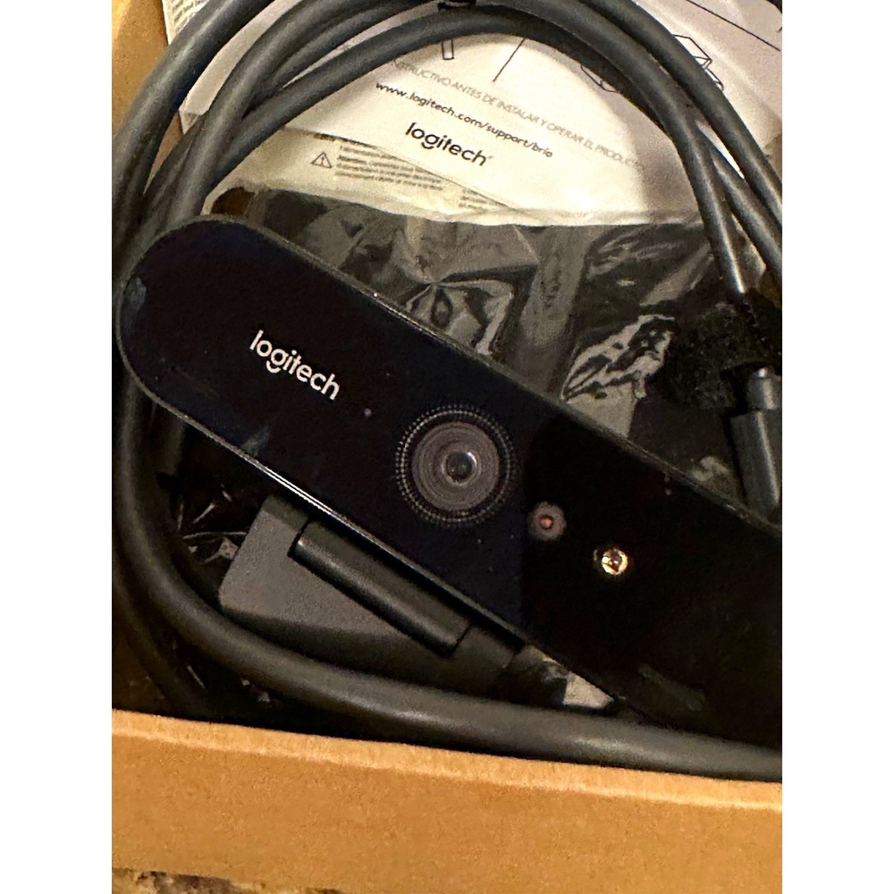 Logitech BRIO 4K Pro Webcam 4K Ultra HD Black with USB Cable